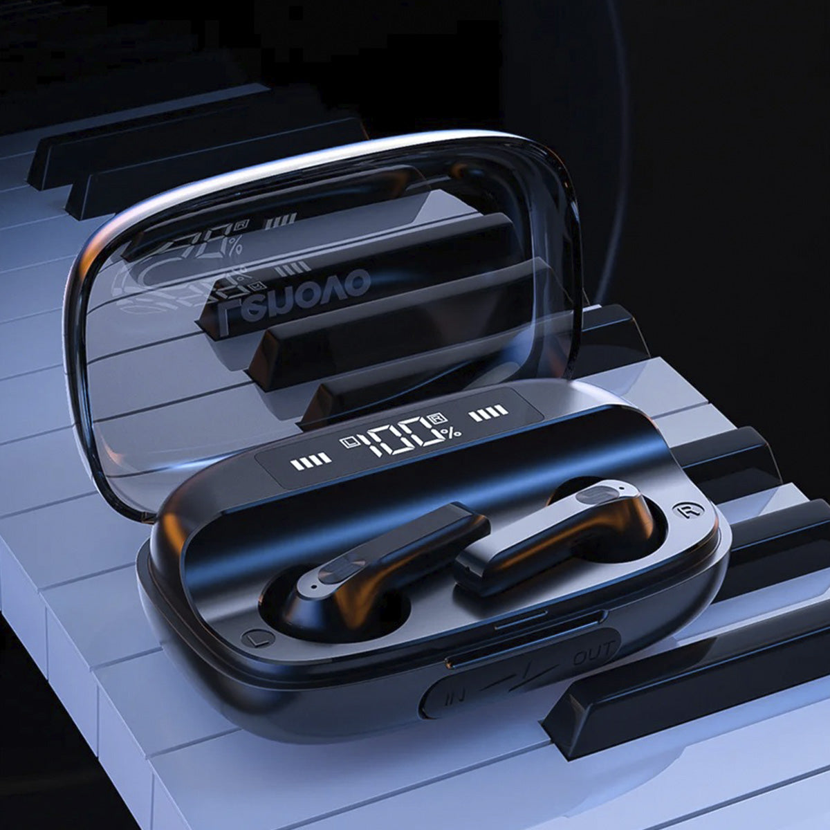 Audifono Inalambrico Lenovo QT81 Negro