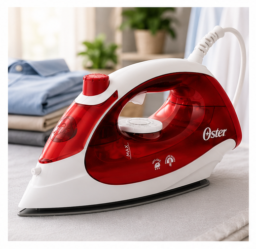 Plancha de Vapor Oster GCSTBS5004 Compacta 1400W Suela Antiadherente Cable Giratorio 360°