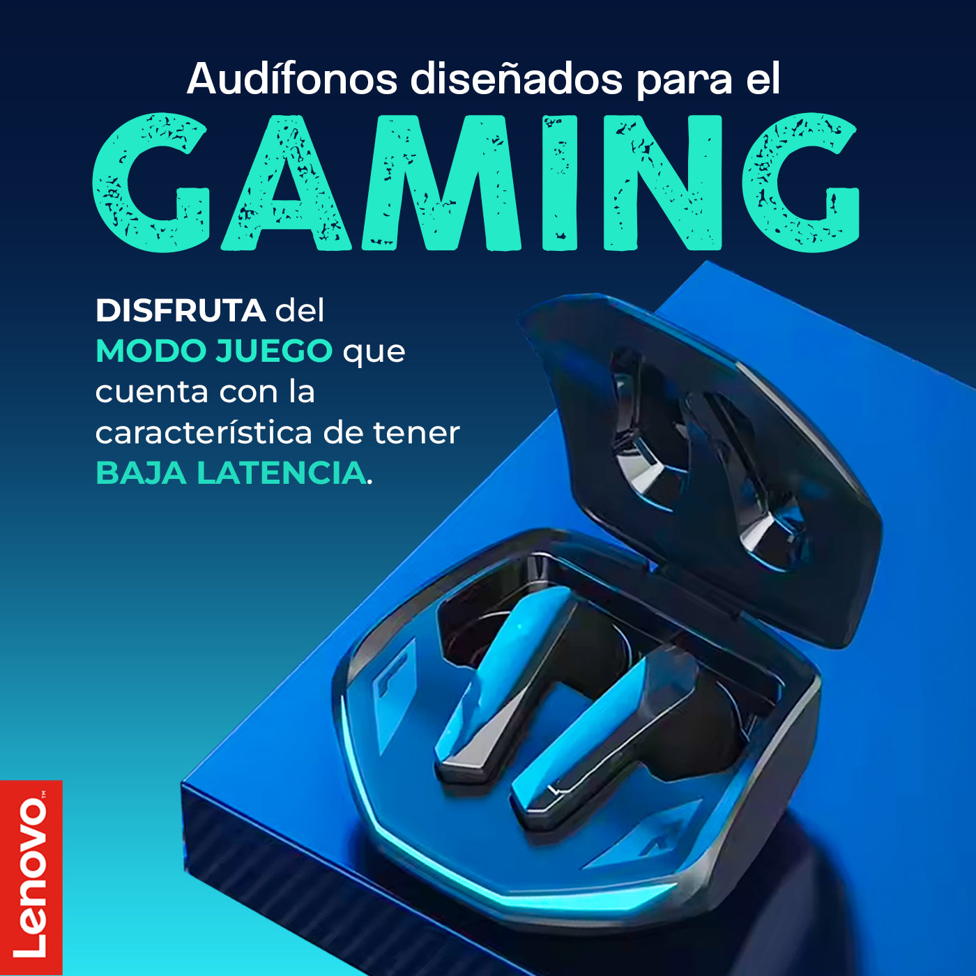 Audifono Inalambrico Lenovo GM2 Pro Negro