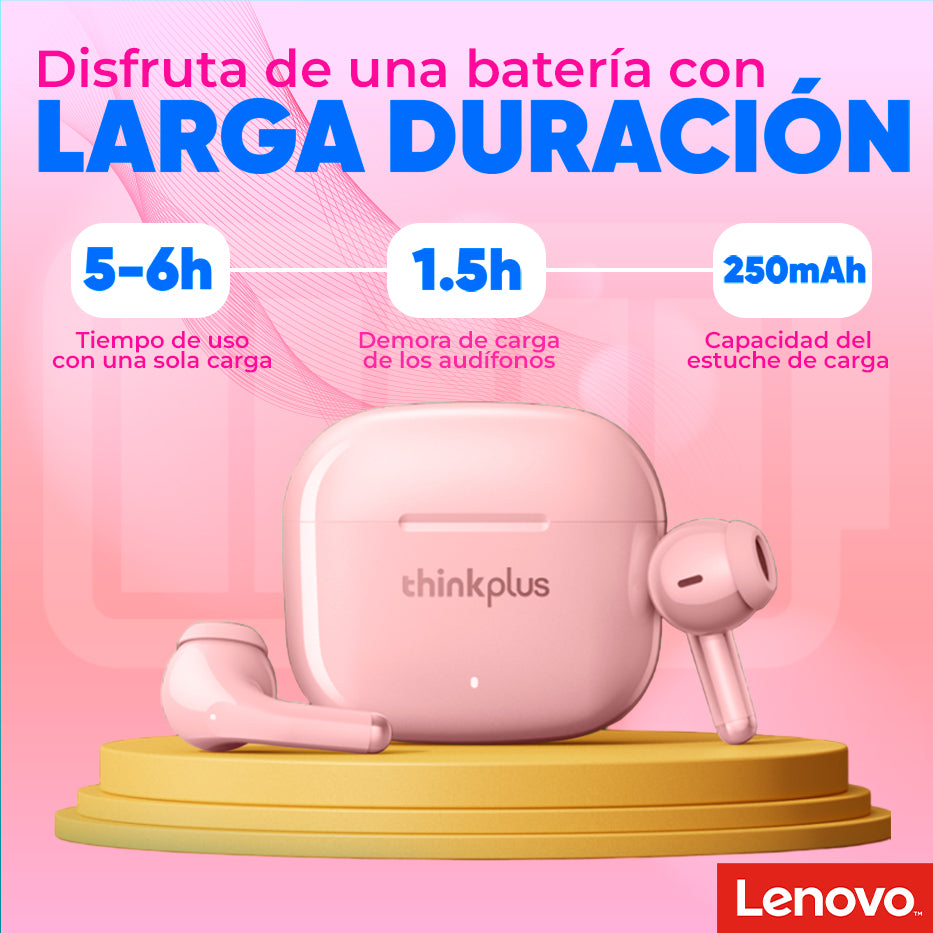 Audifono Inalambrico Lenovo LP40 Pro Rosado