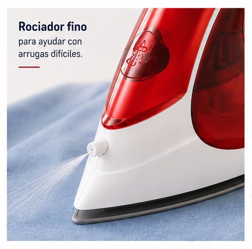 Plancha de Vapor Oster GCSTBS5004 Compacta 1400W Suela Antiadherente Cable Giratorio 360°