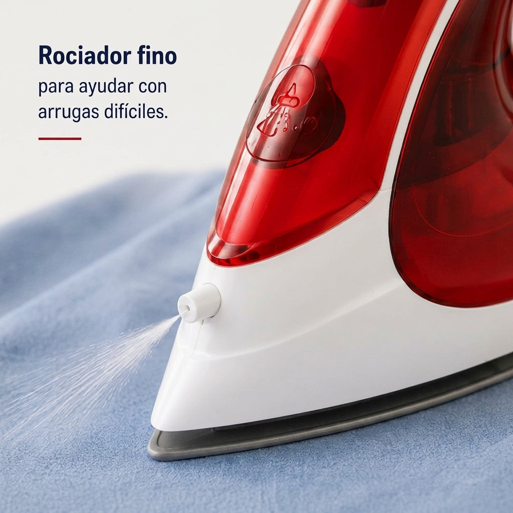 Plancha de Vapor Oster GCSTBS5004 Compacta 1400W Suela Antiadherente Cable Giratorio 360°
