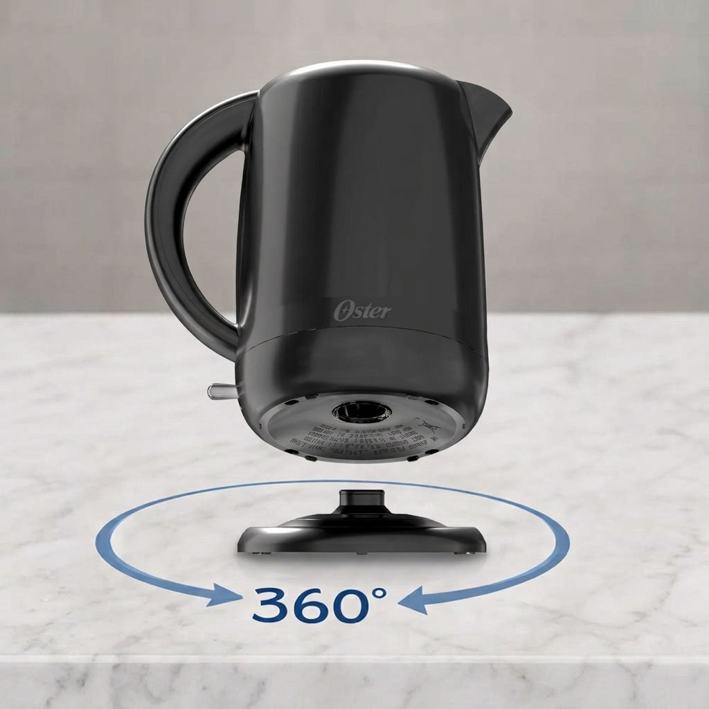 Combo Oster Hervidor Eléctrico 1.7L + Sandwichera Eléctrica Antiadherente Cocina Desayuno