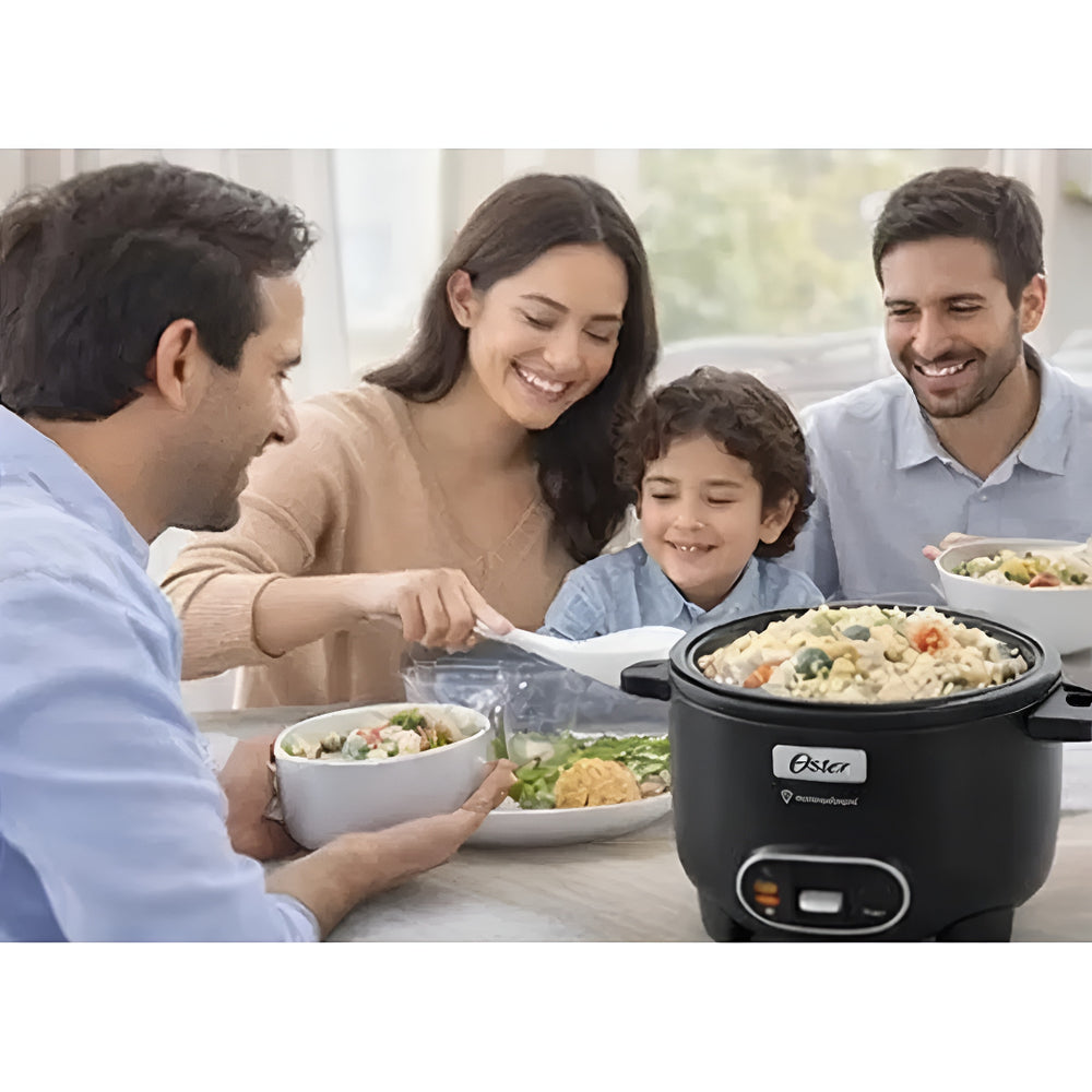 Arrocera Oster 10 Tazas 3 en 1 con Sofrito y Vaporera - Antiadherente DiamondForce CKSTRC10DFBLK