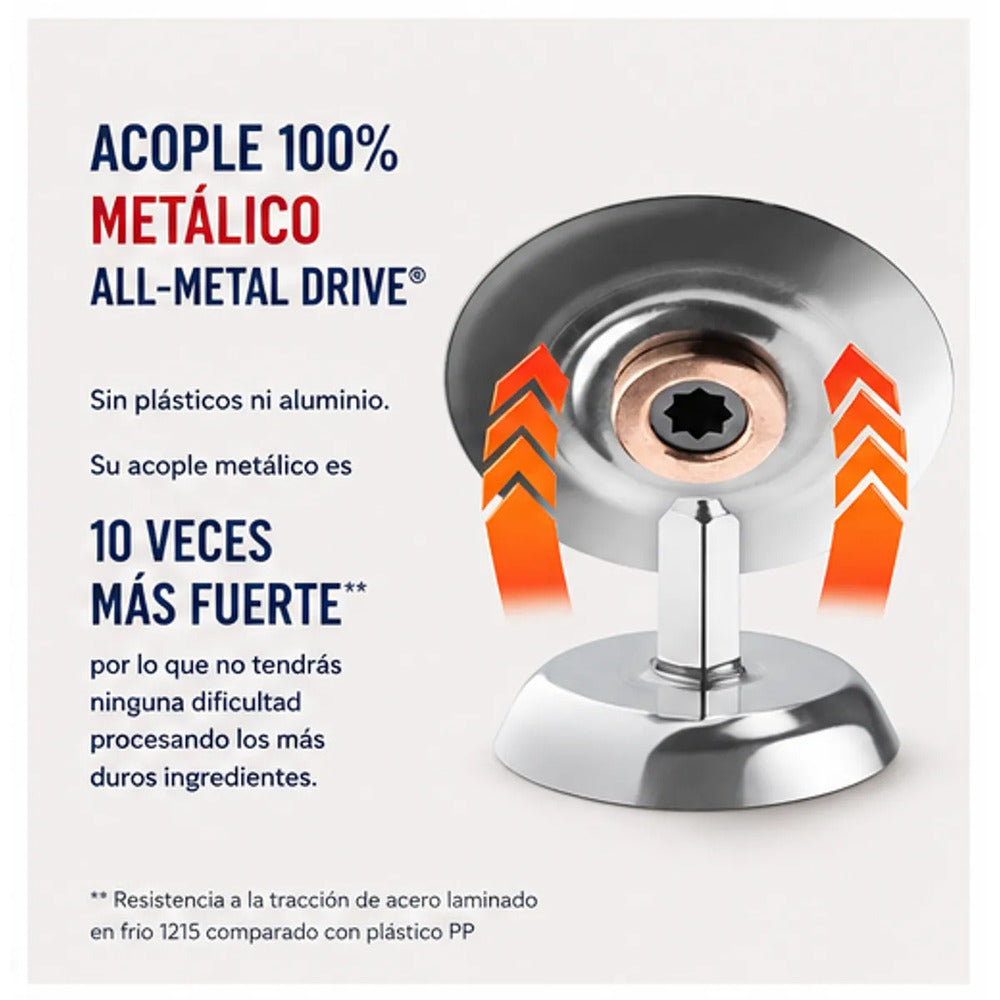 Licuadora Oster BLSTPEG CRT Tecnología Reversible 800W Vaso de Vidrio 1.5L 3 Velocidades Rojo