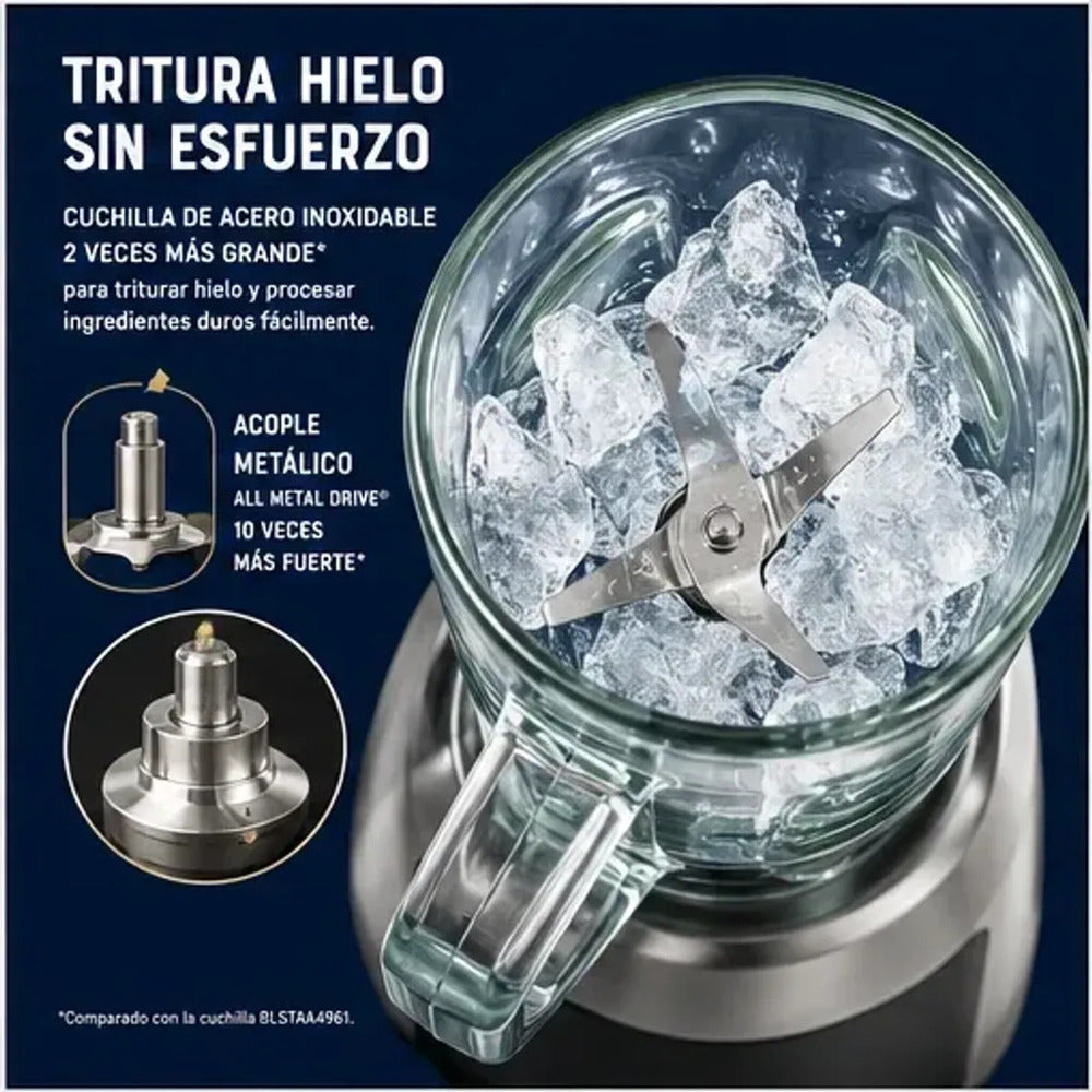 Licuadora Oster Xpert Series BLST3B-CAG 1500W Reversible con Control de Textura + Vasos Blend N Go