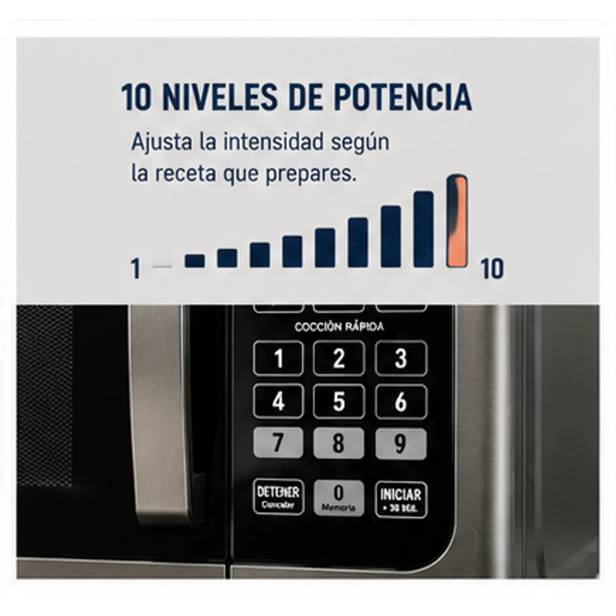 Microondas Oster 30 Litros POGGM61002 Negro 900W 6 Programas Función Descongelar