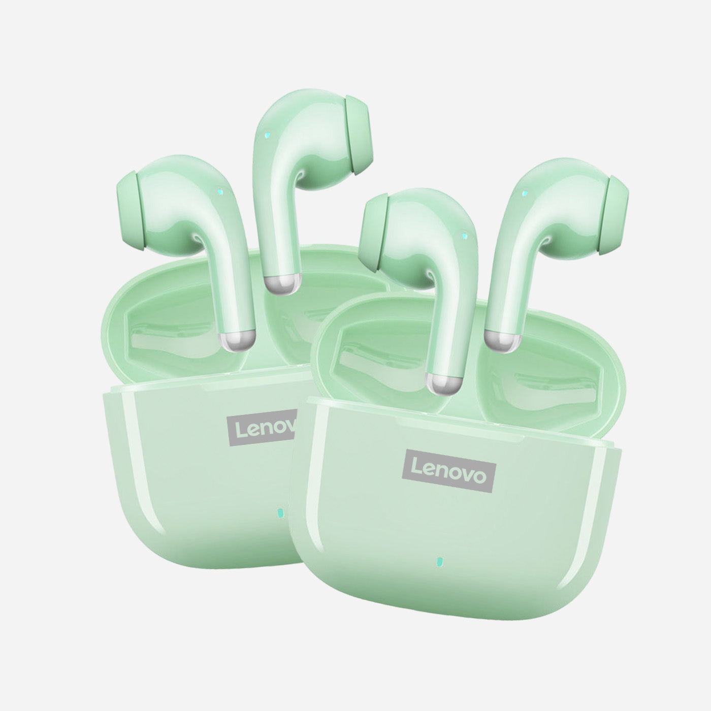 Audifonos Inalambricos Lenovo LP40 Pro Verde 2X1