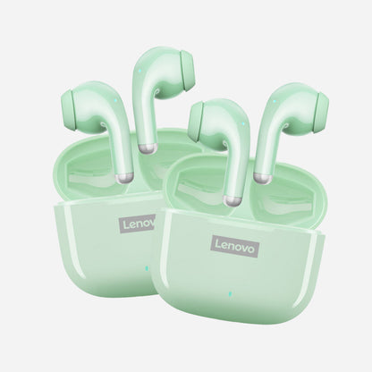 Audifonos Inalambricos Lenovo LP40 Pro Verde 2X1