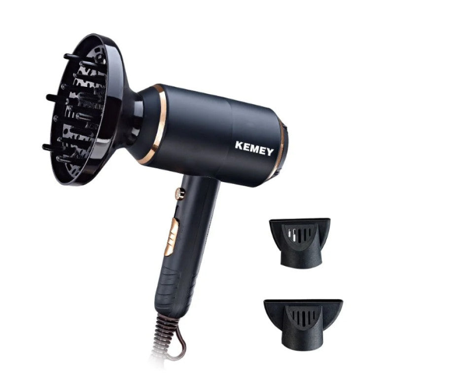 Secador De Cabello Profesional Kemey Km-8896 Energia Eólica