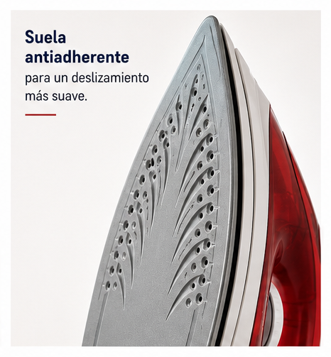 Plancha de Vapor Oster GCSTBS5004 Compacta 1400W Suela Antiadherente Cable Giratorio 360°