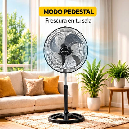 Ventilador Imaco 3 en 1 FSM2060 20" 60W Pedestal Mesa y Pared