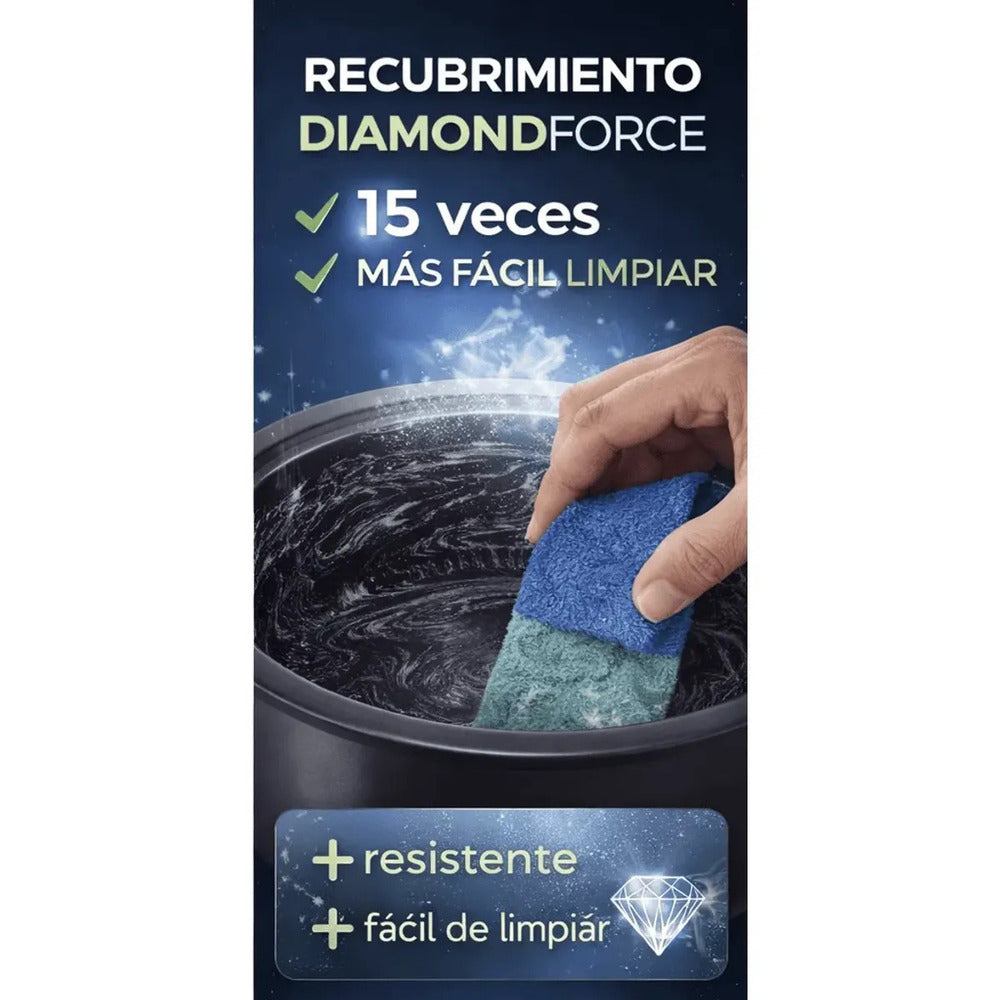 Olla Arrocera Oster 3 en 1 2.2L (12 Tazas) con Sofrito y Vaporera Antiadherente CKSTRC12DFBLK