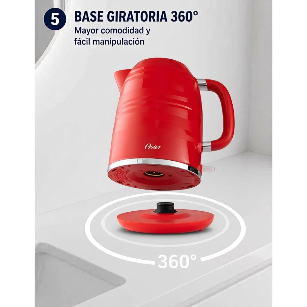 Combo Oster Sandwichera + Hervidor Eléctrico 1.7L | Desayuno Completo Rápido y Práctico CKSTSM2885R  y BVSTKT4177R