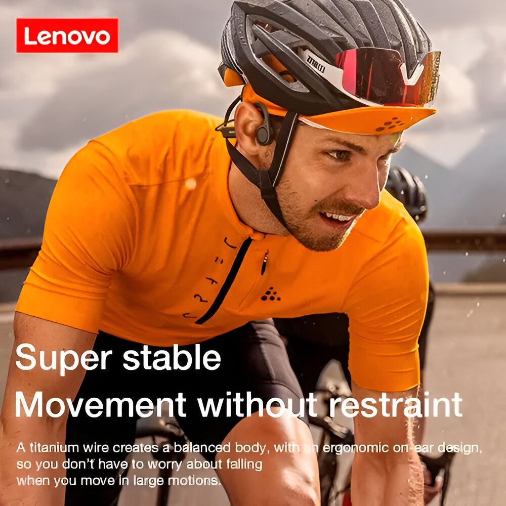 Audífono Bluetooth - Lenovo X4 Conducción Ósea - 8 Horas De Música