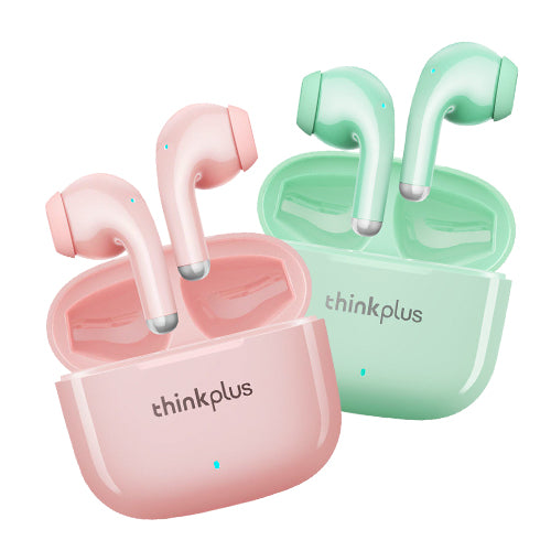 Audifono Inalambrico Lenovo LP40 Verde + Rosado