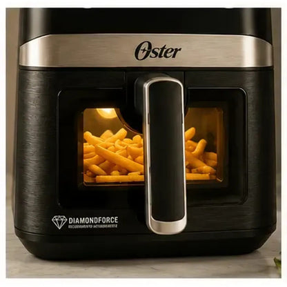 Freidora de Aire Digital Oster DiamondForce 4L con Ventana y Luz Interna CKSTAF40WDDF