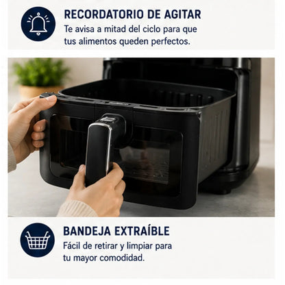 Freidora de Aire Oster Digital 6L 1600W 10 Programas CKSTAF60WDDF