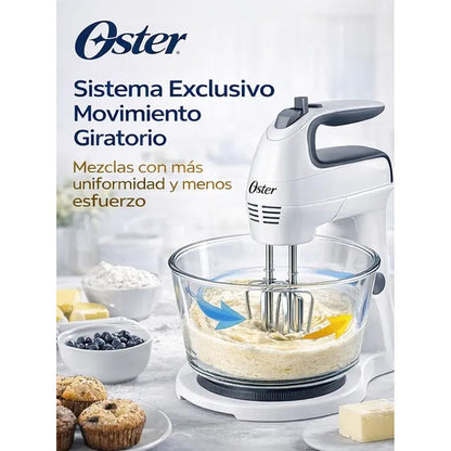 Batidora Oster con Pedestal FPSTHS3611 Movimiento Giratorio Único + Tazón de Vidrio 3.7L