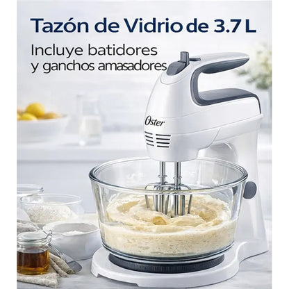 Batidora Oster con Pedestal FPSTHS3611 Movimiento Giratorio Único + Tazón de Vidrio 3.7L
