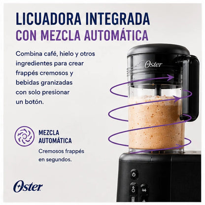 Cafetera Frappé Oster BVSTDC03B 3 en 1 Con Licuadora Integrada 900W Vaso 650ml