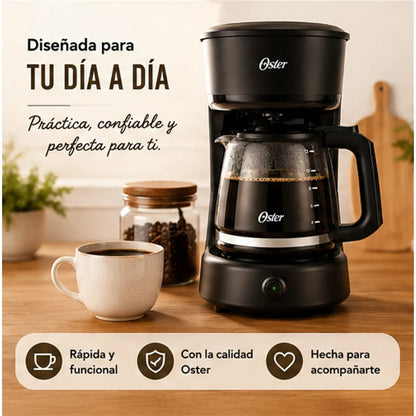 Cafetera Oster BVSTDCS121B 12 Tazas con Filtro Reutilizable Función Pausa y Servir