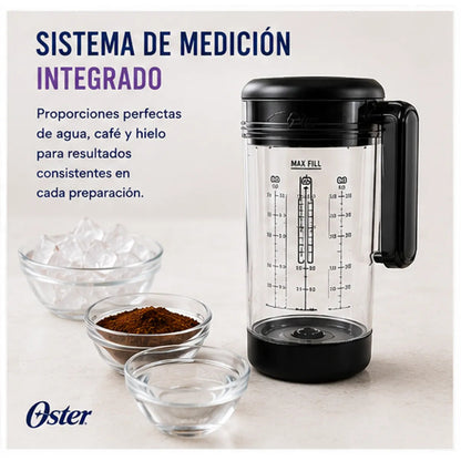 Cafetera Frappé Oster BVSTDC03B 3 en 1 Con Licuadora Integrada 900W Vaso 650ml