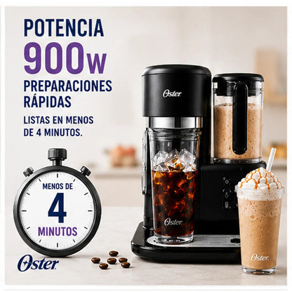Cafetera Frappé Oster BVSTDC03B 3 en 1 Con Licuadora Integrada 900W Vaso 650ml