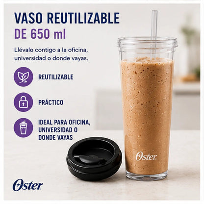 Cafetera Frappé Oster BVSTDC03B 3 en 1 Con Licuadora Integrada 900W Vaso 650ml