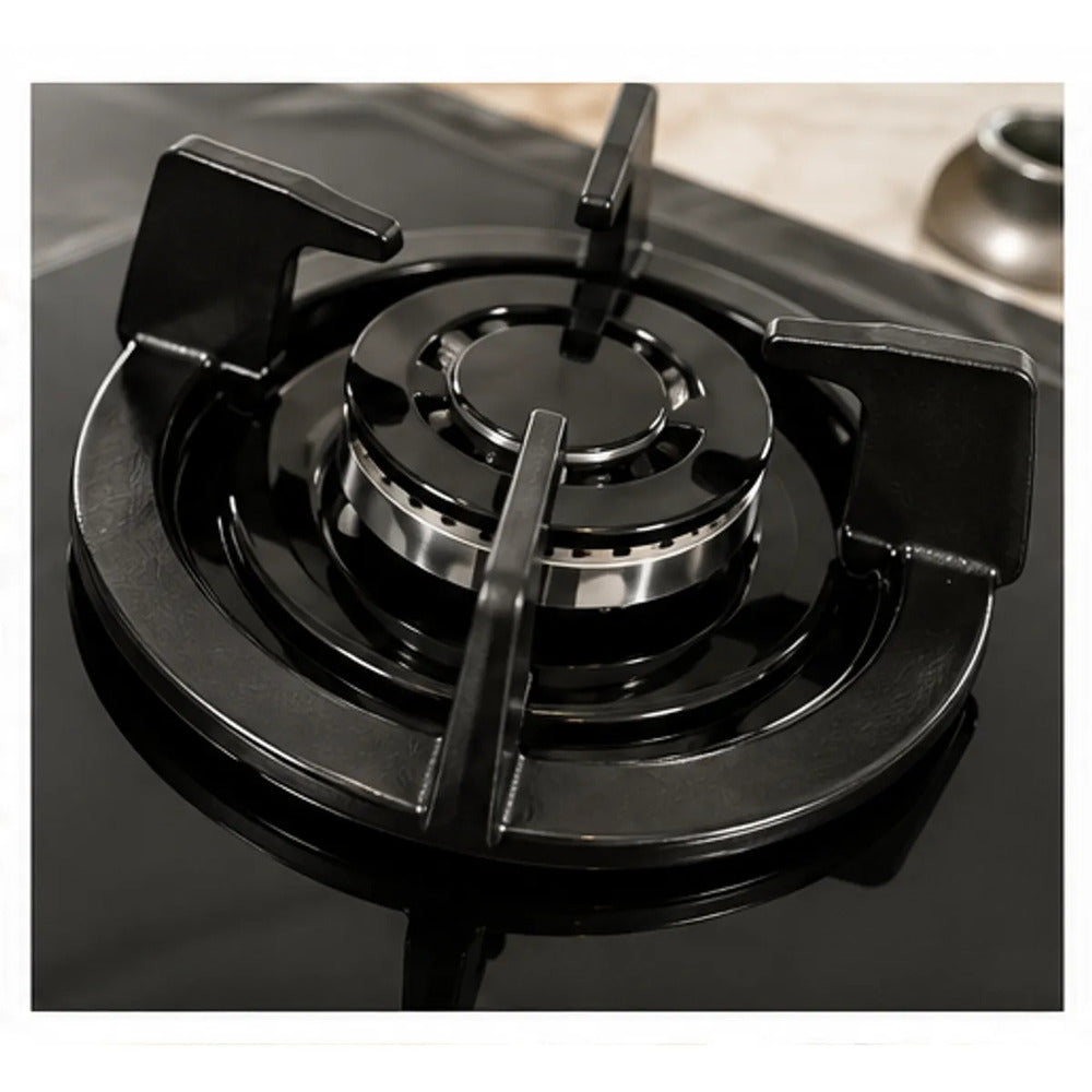 Encimera Empotrable Sole SOLCO034 60 cm Vidrio Templado a Gas 4 Quemadores Triple Flama Ultra Wok