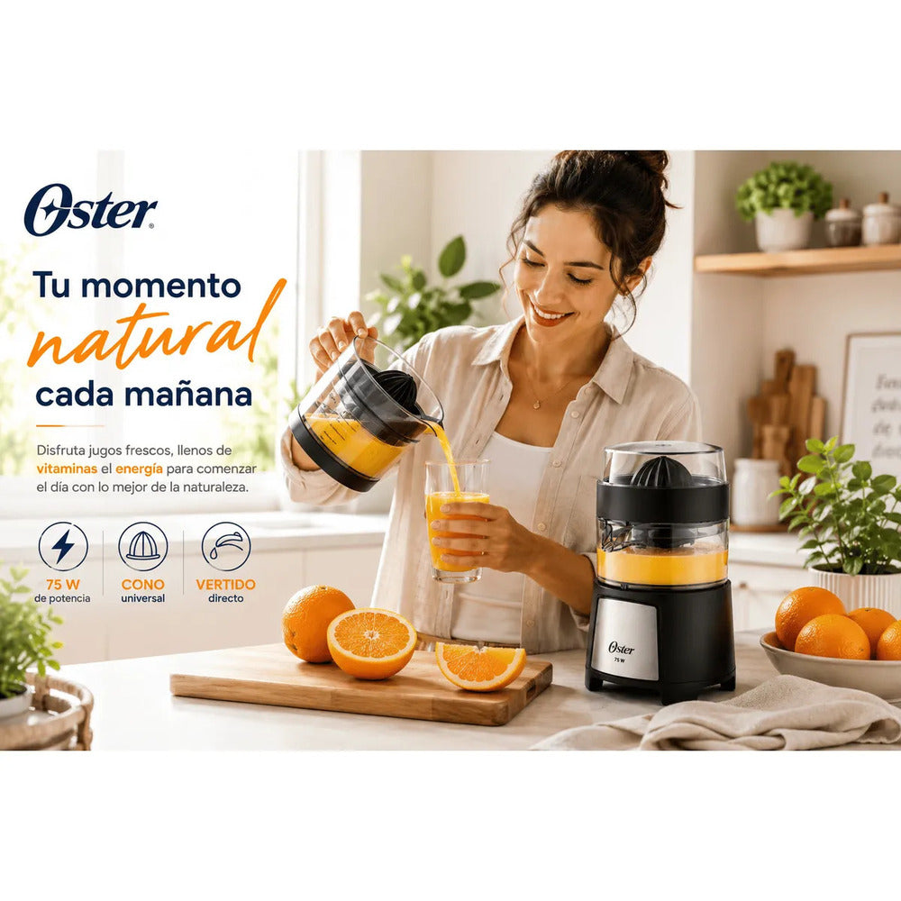 Exprimidor de Cítricos Oster FPSTJU4176 75W 500 ml con Vertido Directo