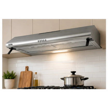 Campana Extractora Sole Hera 80 cm TURE20CO 3 Niveles y Luz LED