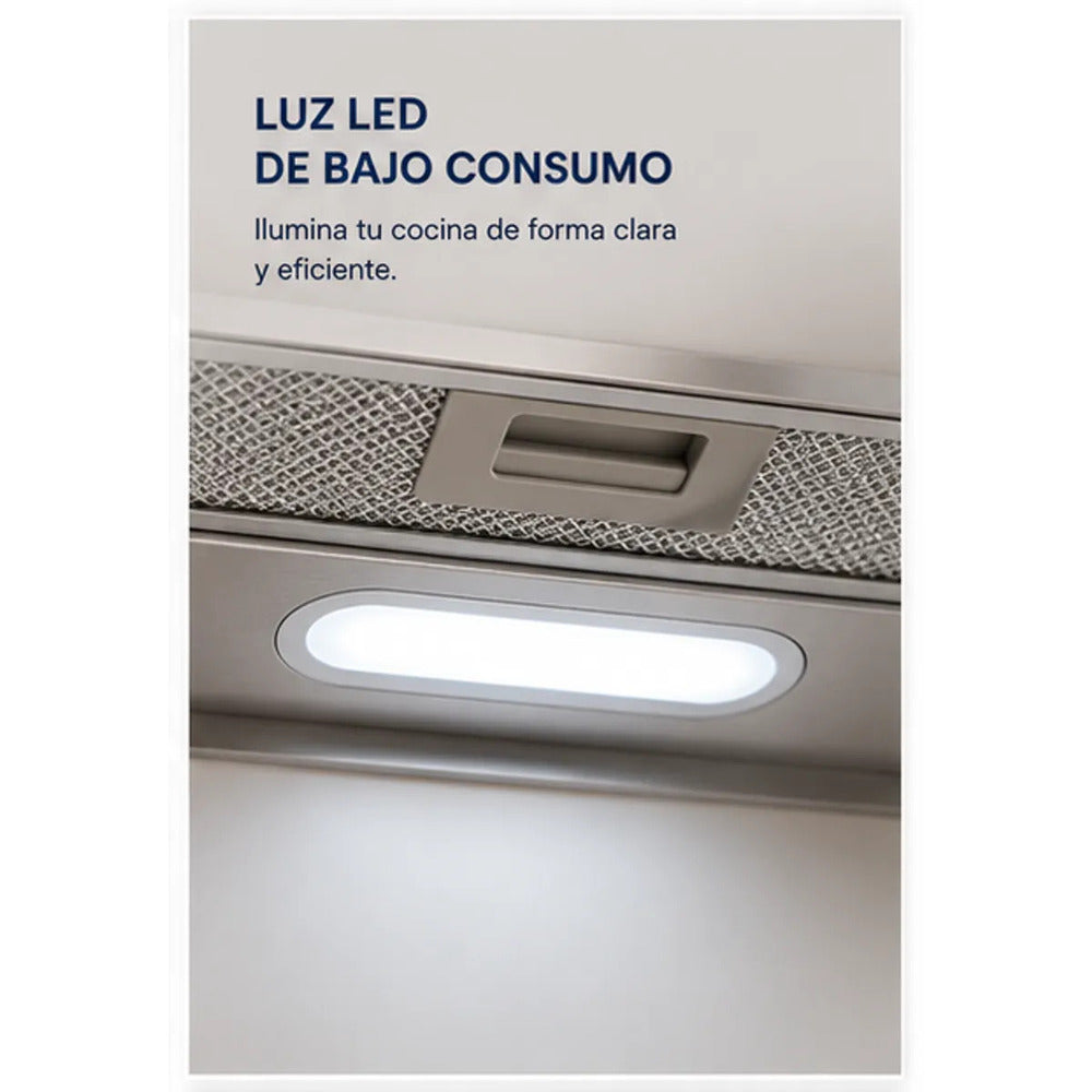 Campana Extractora Sole Hera 60 cm TURE21CO 3 Niveles Acero Inoxidable