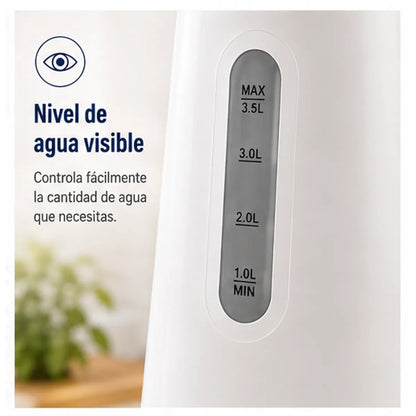 Hervidor Eléctrico Oster BVSTKT35W 3.5 Litros 2200W con Apagado Automático y Base 360°