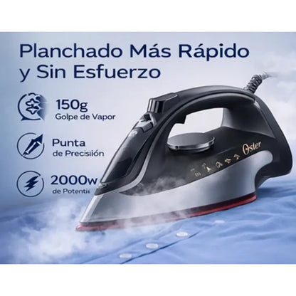Plancha a Vapor Oster GCSTAC6953 2000W Tecnología Aeroceramic Anticalc Autoapagado