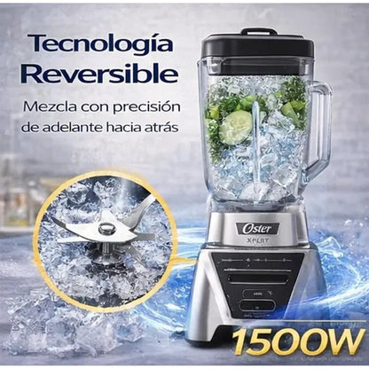 Licuadora Oster Xpert Series BLST3A-CPG 1500W Vaso Vidrio 2L + Vaso Personal 750ml Reversible