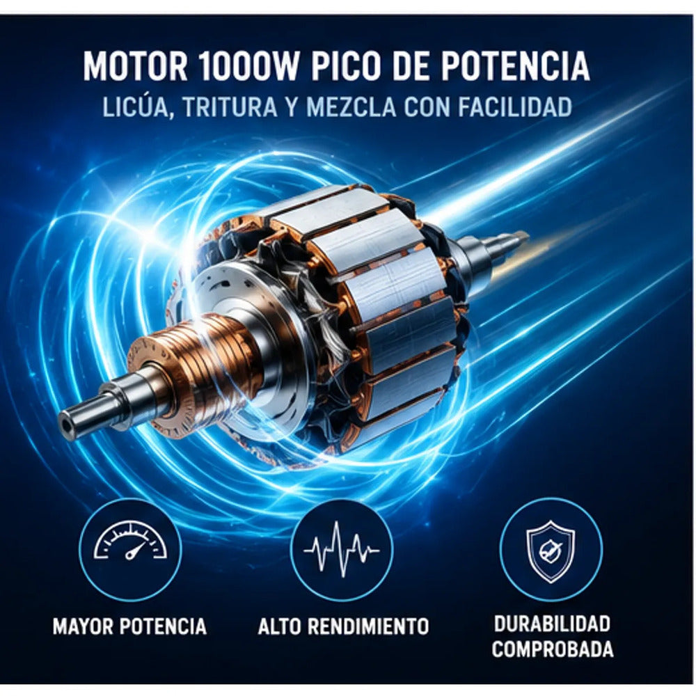 Licuadora Oster Clásica BLST4655 Cromada 3 Velocidades Vaso de Vidrio Boroclass 1.25L 1000W