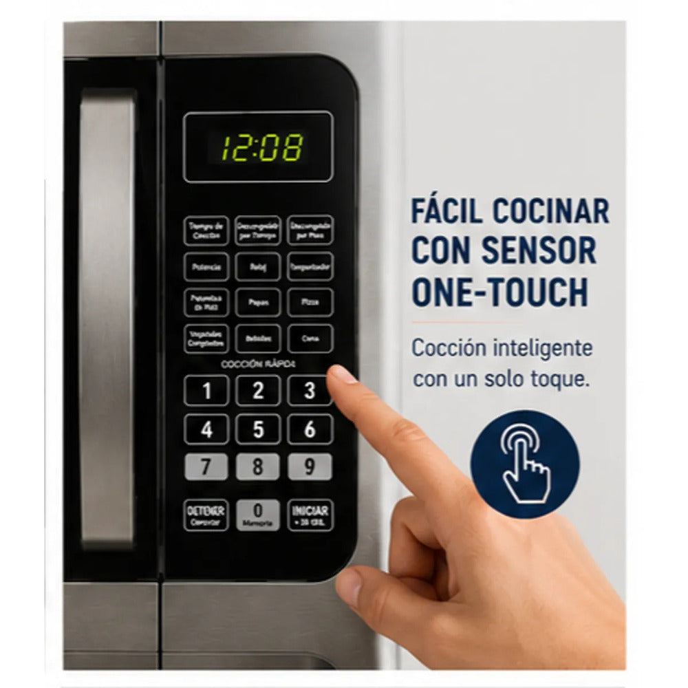 Microondas Oster 30 Litros POGGM61002 Negro 900W 6 Programas Función Descongelar