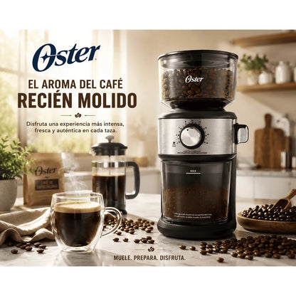 Molinillo de Café Oster BVSTBMH24 Automático de Muelas 18 Configuraciones de Molienda Tolva 227g