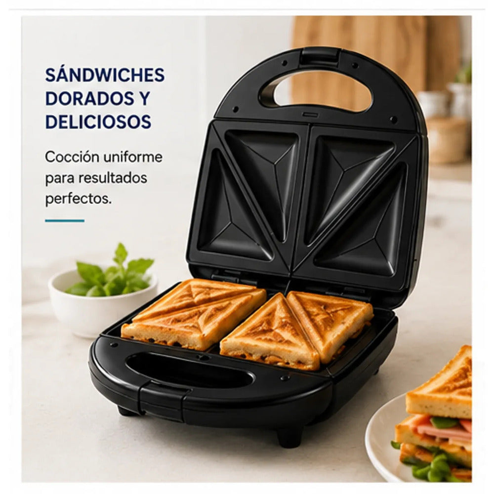 Sandwichera Oster CKSTSM3891 con Placas Removibles Antiadherentes 700W para 2 Sandwiches Original