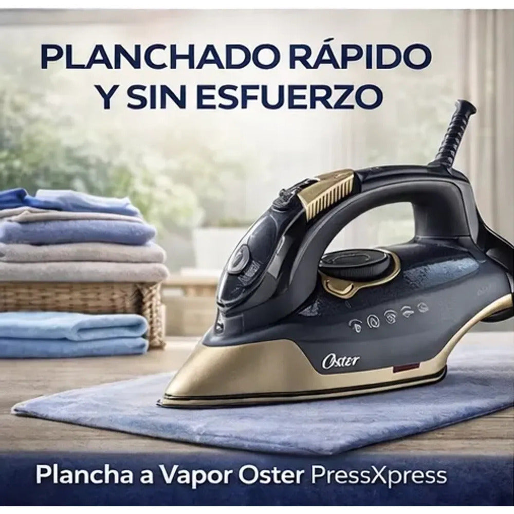 Plancha a Vapor Oster GCSTPX9000B Suela Cerámica con Partículas de Diamante Antiadherente